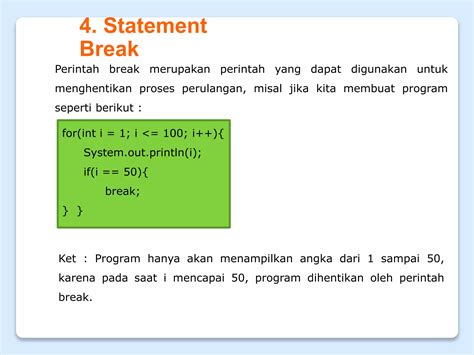 Pbo Pert Mengenal Dan Memahami Konsep Perulangan Pada Java Ppt