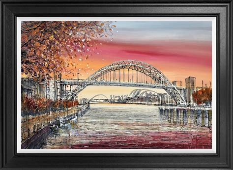 Sunset On The River Tyne By Nigel Cooke ~ Artique Galleries