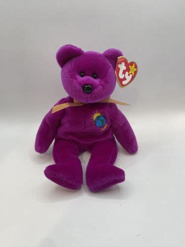 Rare Retired Ty Beanie Baby Millenium The Bear With Multiple Error