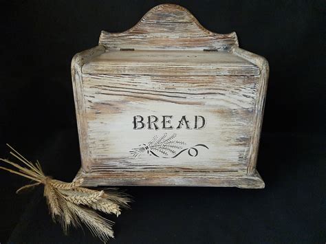 Farmhouse Wooden Bread Box Wood Bread Bin Wooden Bread Storage Etsy