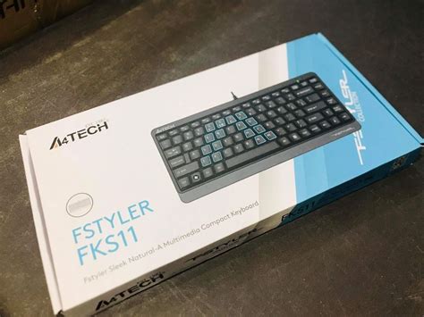 A4Tech FKS11 Fstyler Compact Size Wired Keyboard USB Grey On Carousell