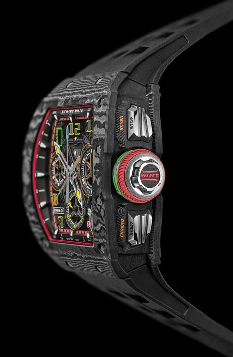 Richard Mille Rm Automatic Split Seconds Chronograph Carbon Tpt