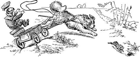 Dog Pulling a Wagon | ClipArt ETC