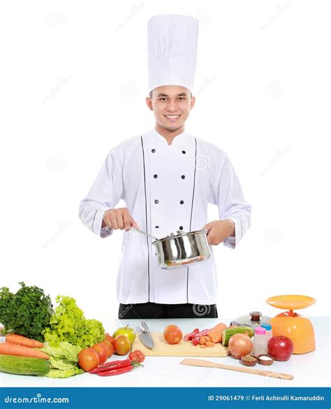 Male Chef Cooking Royalty Free Stock Images Image 29061479