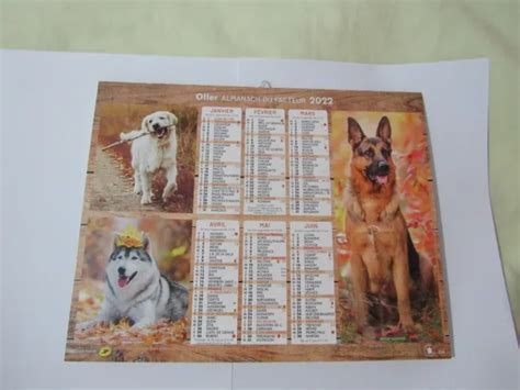 Almanach Du Facteur Calendrier La Poste Chiens Neuf Eur