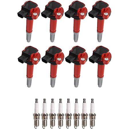 Amazon Ena Set Of Red Ignition Coil Pack And Platinum Spark