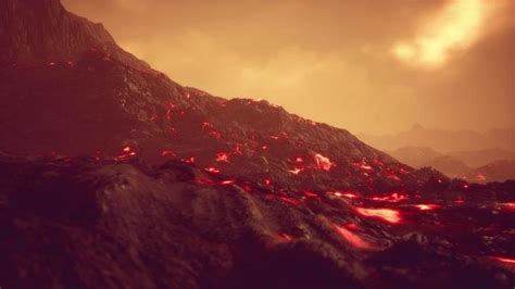 Volcano Animation Stock Video Footage for Free Download