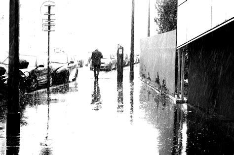 Fondos De Pantalla Monocromo Agua Reflexi N Lluvia La Carretera