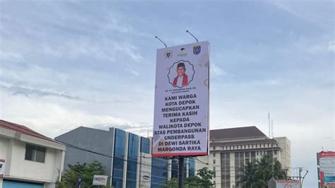 Kena Hujat Baliho Terima Kasih Wali Kota Depok Langsung Dicopot