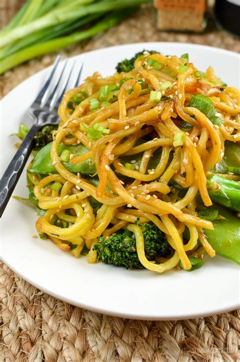 Quick Hoisin Vegetable Noodle Stir Fry Slimming World Recipes