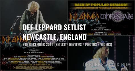 7 Years Ago DEF LEPPARD 2015 Tour In Newcastle England Concert Review 1