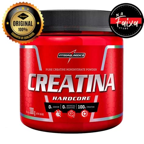 Creatina Monohidratada Powder Hardcore 300g Shopee Brasil