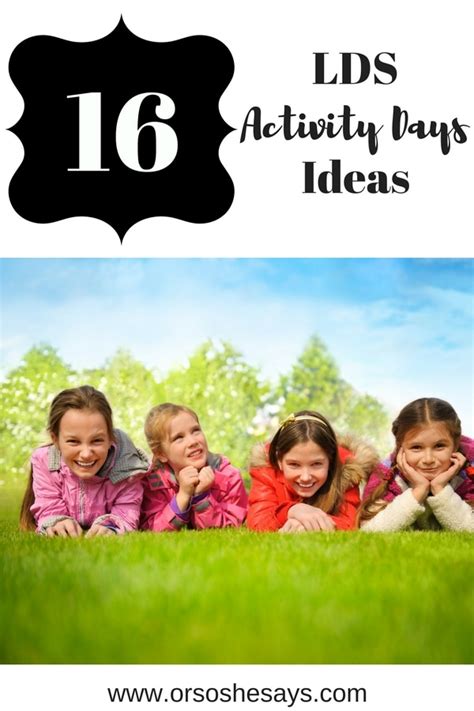 LDS Activity Days Ideas 16 Awesome Ideas For May