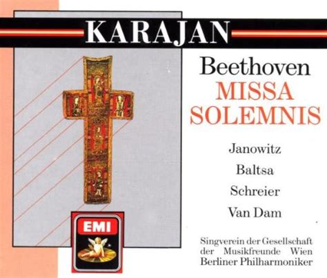 Missa Solemnis Janowitz Karajan Bp Beethoven Ludwig Van Amazon De