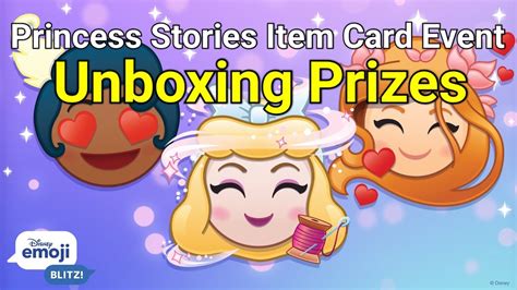 Princess Stories Item Card Event Prizes 072022 Disney Emoji Blitz Youtube