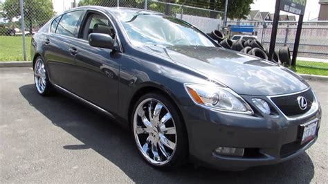 Lexus Gs With Inch Custom Chrome Rims Tires Youtube