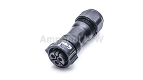 Cc 03bffa Ql8mpp Amphenol Industrial Circular Connector 3 Contacts Cable Mount Socket