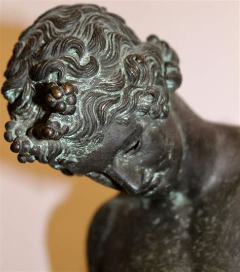 Italian Classical Verdigris Bronze Sculpture Of Narcissus Naples Circa 1900 At 1stdibs