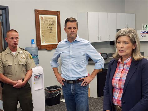 Senator Joni Ernst, and Iowa State Senator, Zach Nunn visit the Dallas ...