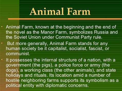 Animal Farm Theme Symbols Motifs