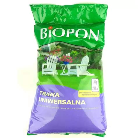 Biopon 5 kg Trawa uniwersalna mieszanka traw wolno rosnących