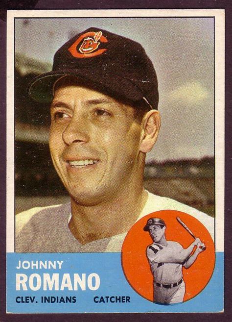 1963 TOPPS JOHNNY ROMANO CARD NO 72 QW42 NEAR MINT CONDITION Sports