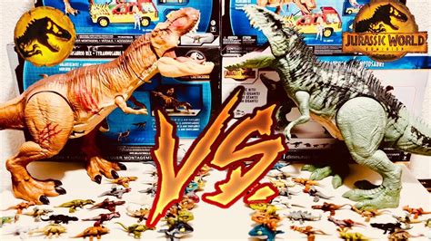 Dinosaurios SÚper Colosales En Batalla Giganotosaurio Vs T Rex Reto Triple Youtube