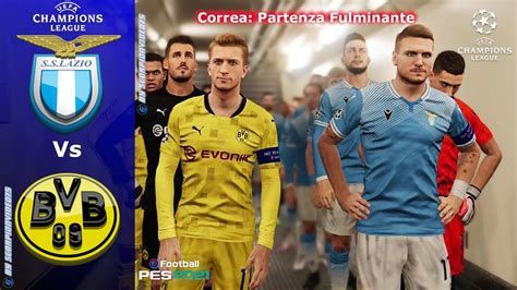 PES 2021 Lazio Vs Borussia Dortmund Champions League Correa