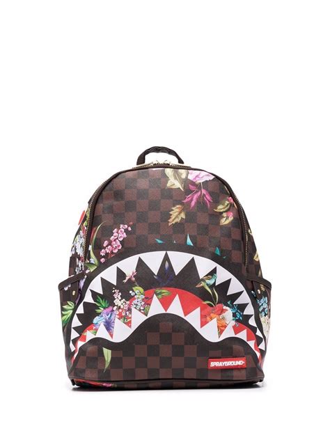 Shark Teeth Print Backpack Sprayground