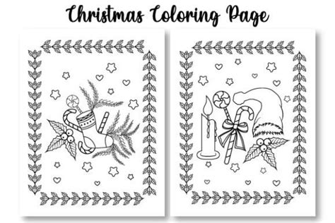 Merry Christmas Coloring Pages for Kids Graphic by Mdrahatislam188 ...