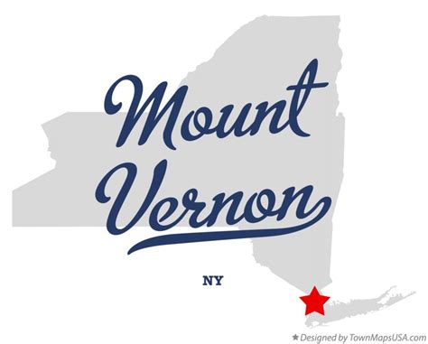 Map of Mount Vernon, NY, New York