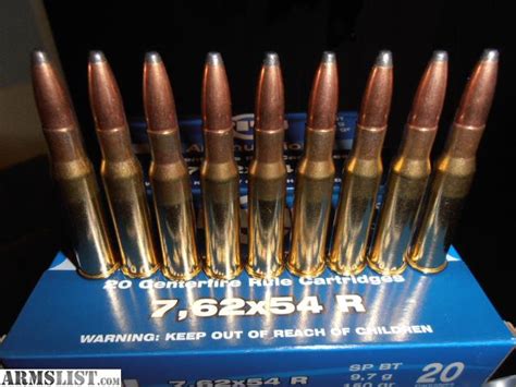 ARMSLIST - For Sale: 7.62x54 Brass cased Ammo