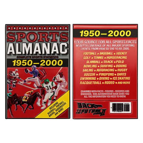 Back to the Future Limited Edition Sports Almanac Ingot - | Sports ...