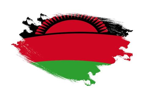 Premium Photo Abstract Stroke Brush Textured National Flag Of Malawi