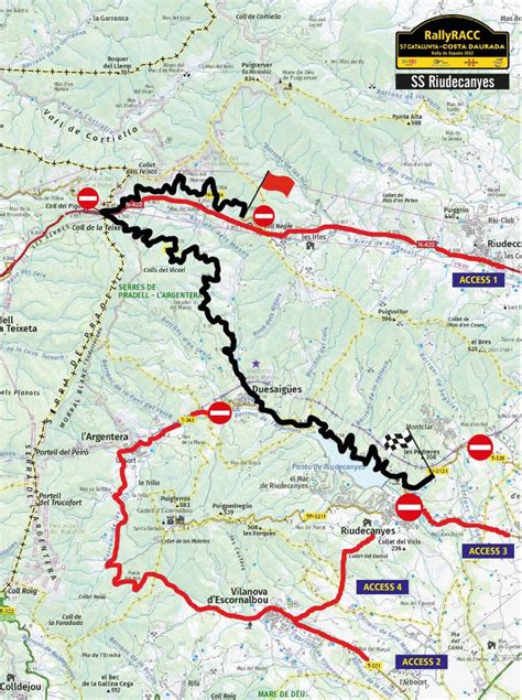 Itinerario Horarios Y Mapa Del Rallyracc Catalunya Costa Daurada