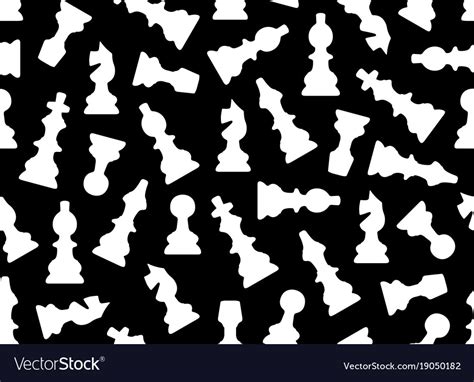 Seamless chess pieces Royalty Free Vector Image