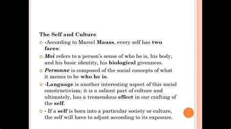 Understanding The Self Lesson 2 The Self Society And Culture Youtube