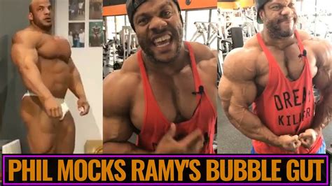 Watch Phil Heath Mocks Big Ramy S Bubble Gut