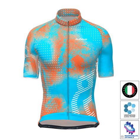 Maillot Tanos Turquoise Orange Bj Rka Tout L Quipement Du Cycliste