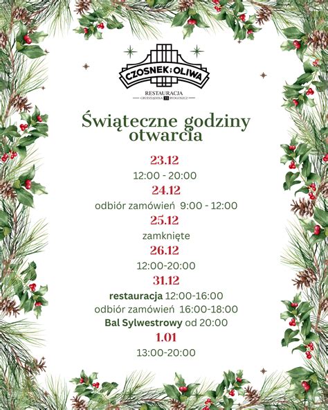 Menu Czosnek I Oliwa