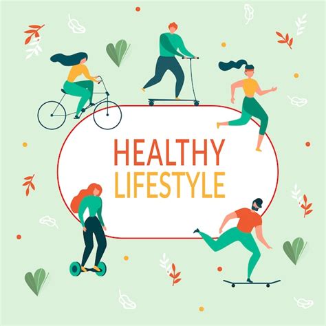 Premium Vector Cartoon People Healthy Lifestyle