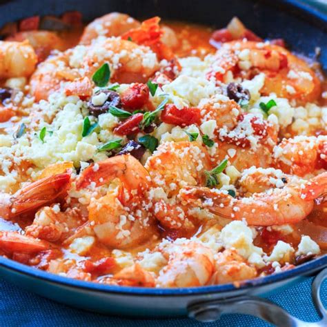 Greek Shrimp with Tomatoes and Feta - Spicy Southern Kitchen