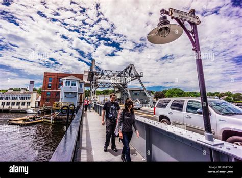 Mystic River Bascule Bridge Mystic, Connecticut, USA Stock Photo - Alamy