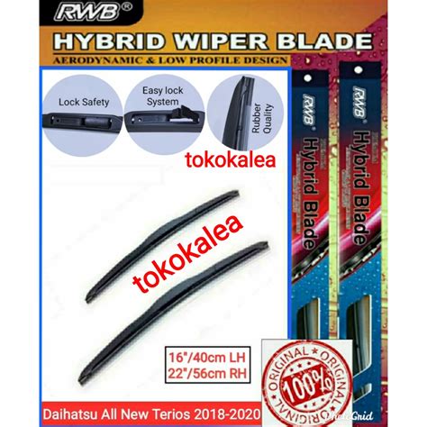 Jual Wiper Hybrid Blade Rwb Mobil Daihatsu All New Terios