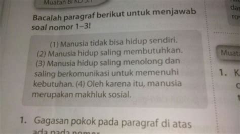 Tuliskan Gagasan Pokok Dari Paragraf Tersebut Materi Belajar Online