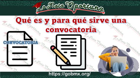 Qué es y para qué sirve una convocatoria 2024 GobMX org