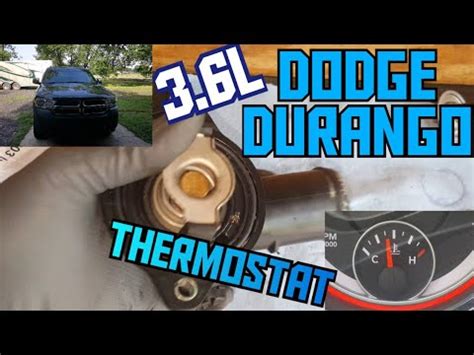 How To Replace The Thermostat On A Dodge Durango L Youtube