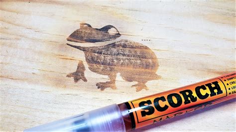 Woodburning With A Pen Scorch Marker Demonstration And Review Youtube