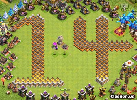 Town Hall 11 Th11 Fun Troll Progressupgrade Base 14 Number With