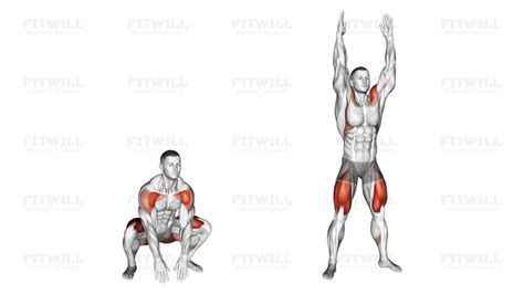 Bodyweight Full Squat With Overhead Press Exercise Guide Video Techniques Benefits How To